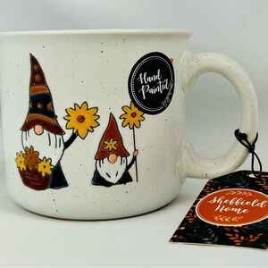 NWT Gnome Flowers Sheffield Home Stoneware Coffee Tea Mug With Gift Tag